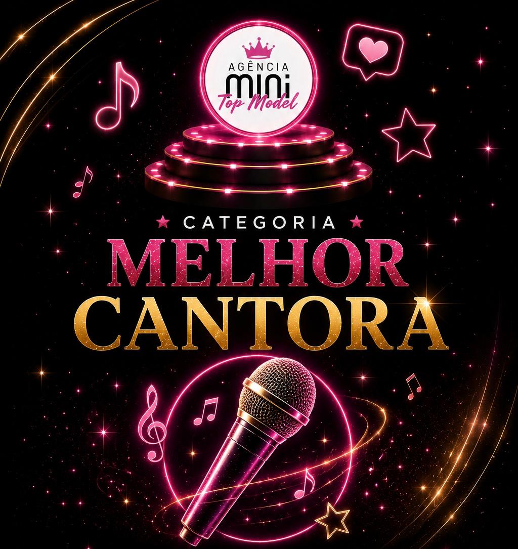 Agência Mini Top Model - Melhor Cantora